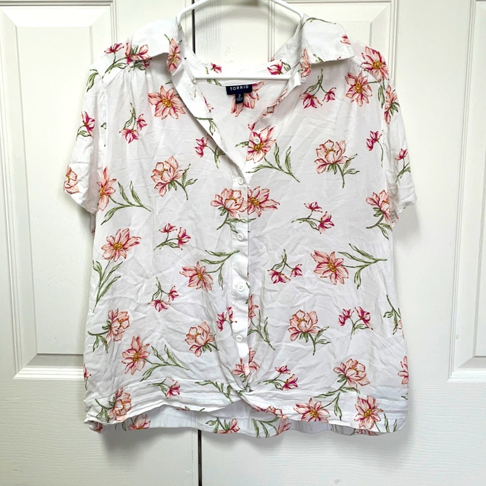 Torrid Floral Blouse